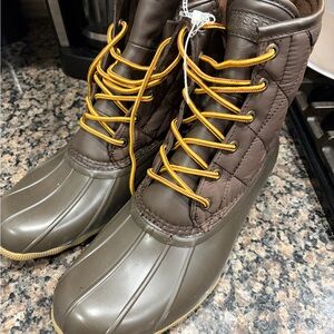 Sperry Mens Quilted Brown Boots